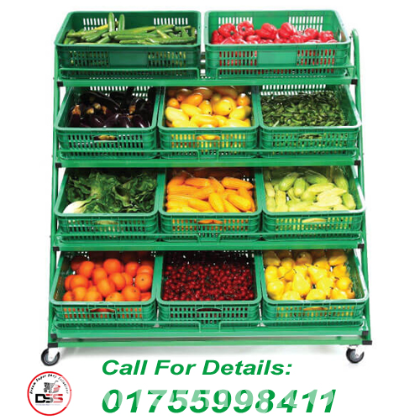 Vegetable Display Rack, fruits Display Rack for Super shop